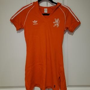 Adidas long shirt with hoodie